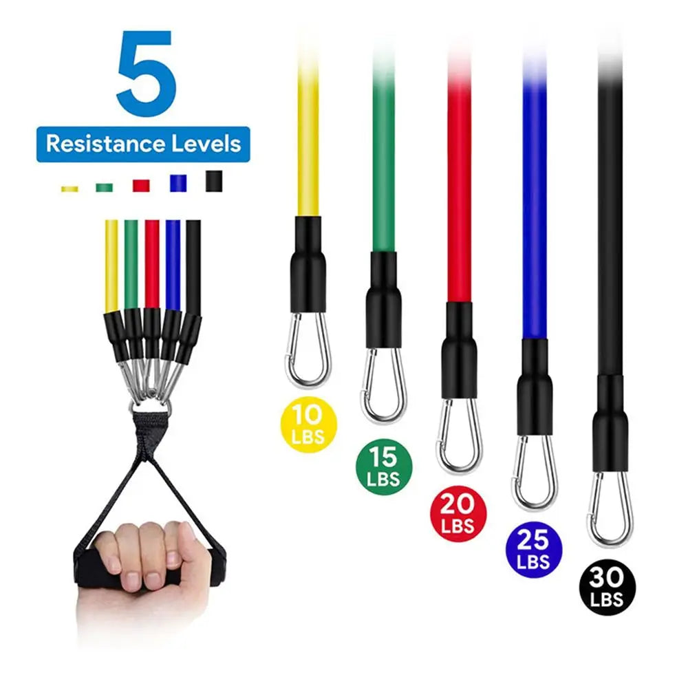 Juego de entrenamiento con bandas de resistencia EnduroFlex de 11 piezas