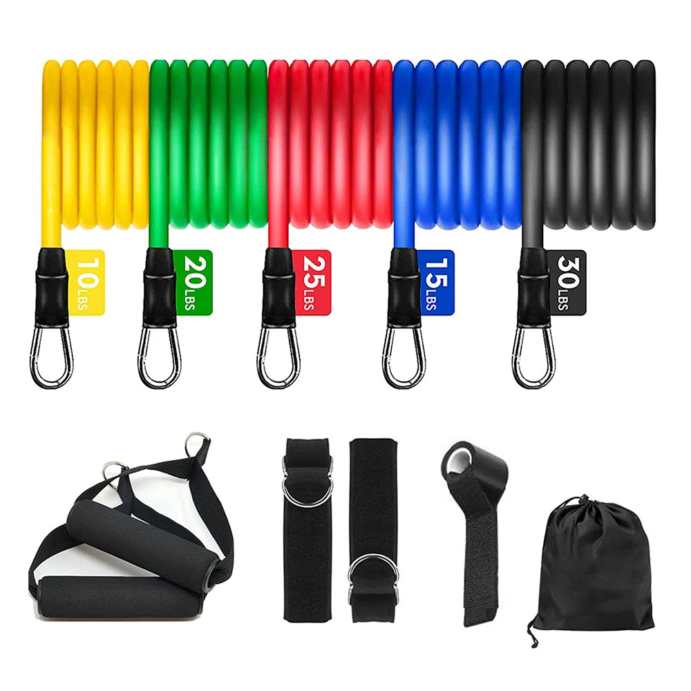 Juego de entrenamiento con bandas de resistencia EnduroFlex de 11 piezas