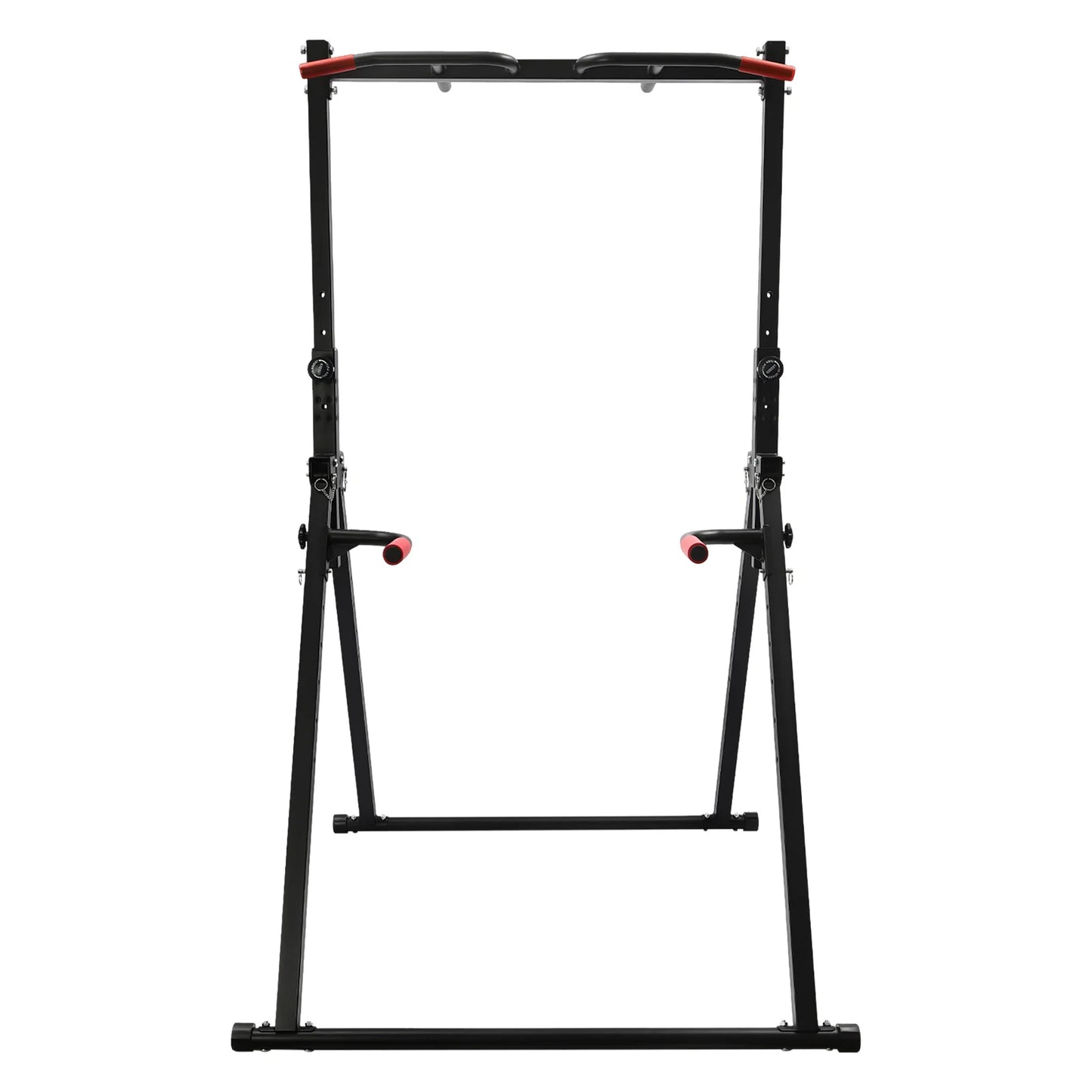 Estación de dominadas y fondos ajustable EnduroFlex: barra triangular multiángulo para entrenamiento de fuerza, calistenia y gimnasio en casa.