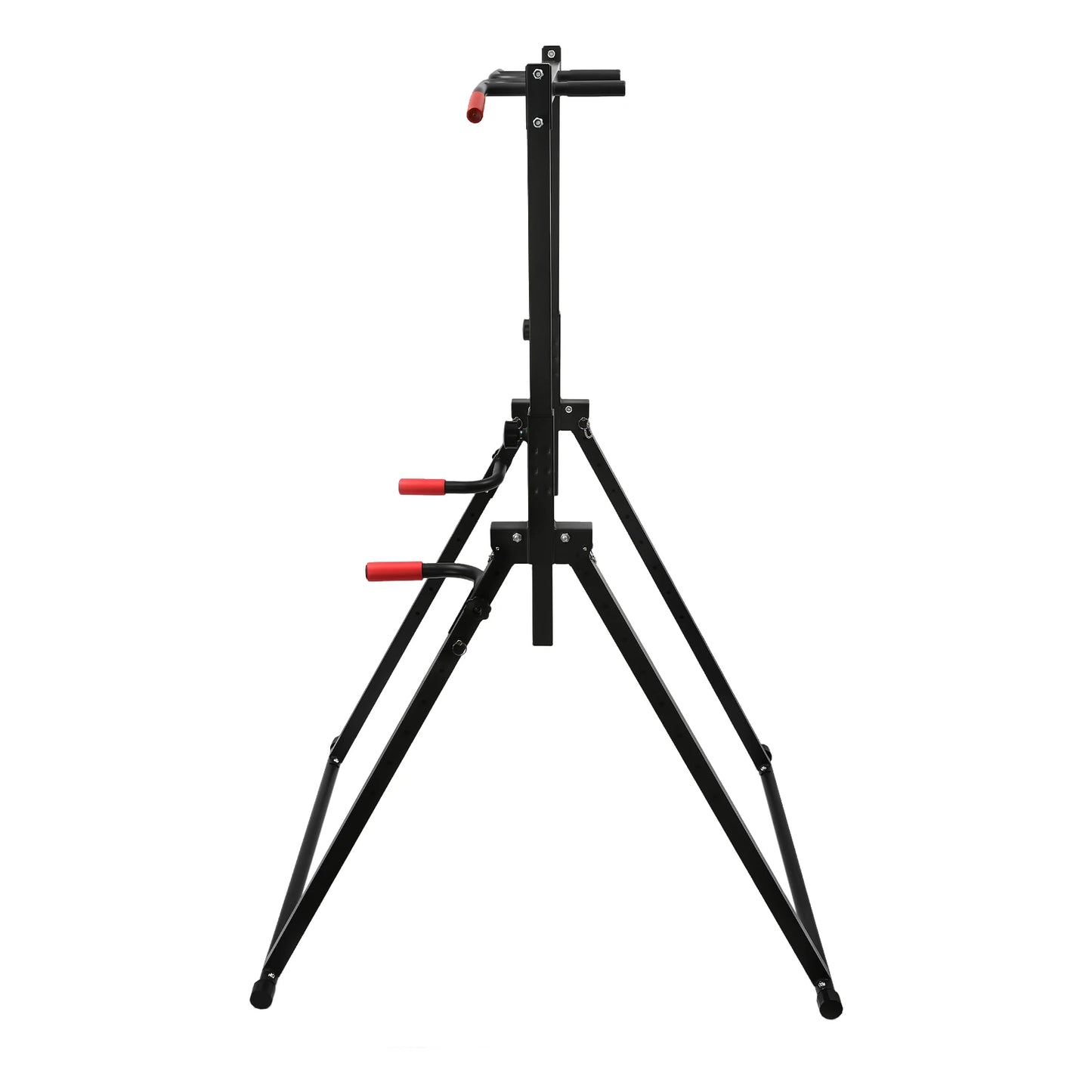 Estación de dominadas y fondos ajustable EnduroFlex: barra triangular multiángulo para entrenamiento de fuerza, calistenia y gimnasio en casa.